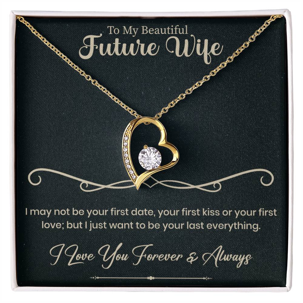promise necklace designed to celebrate a future together as husband and wife