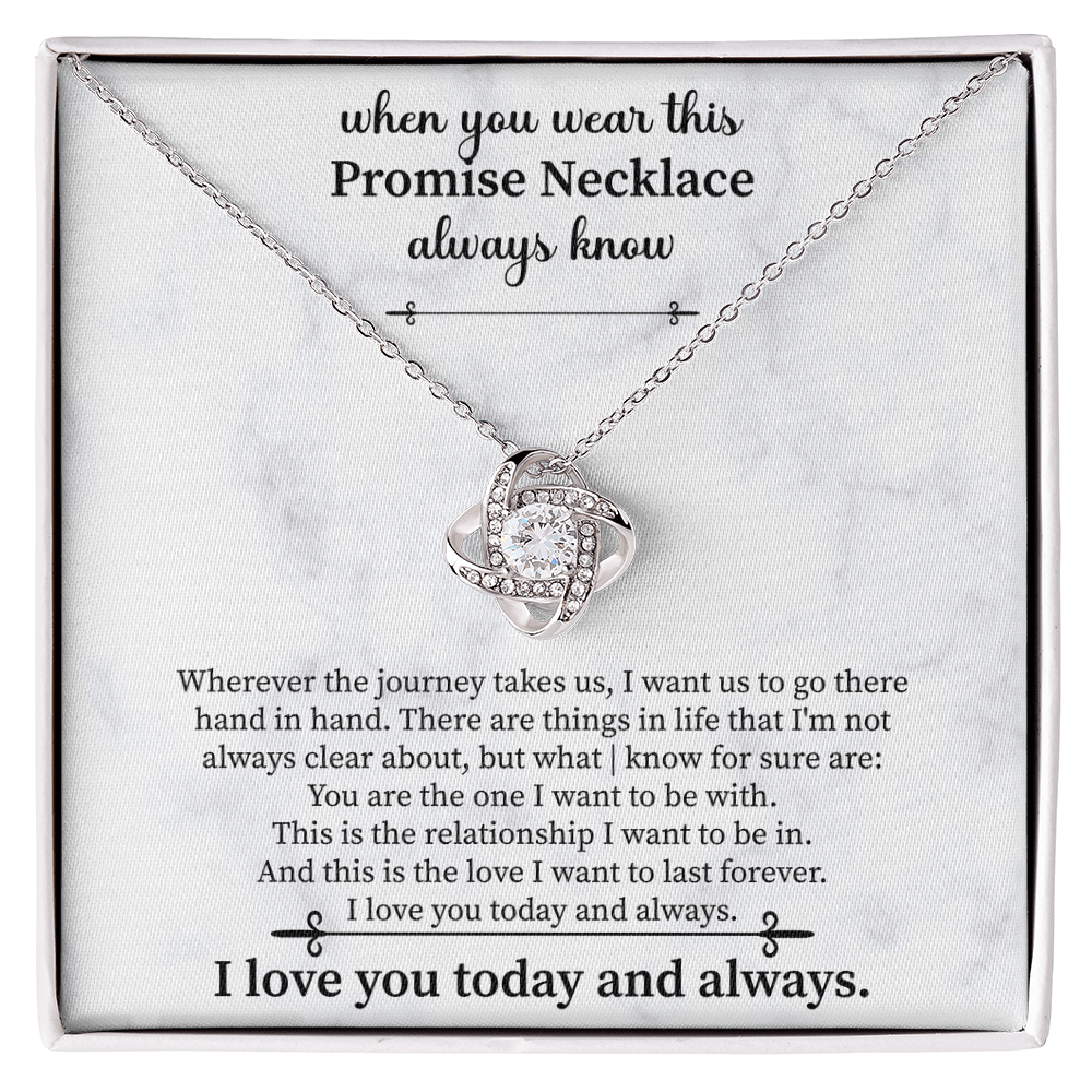 promise necklace for girlfriend symbolizing commitment and a shared future