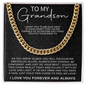 sentimental necklace gift for grandson symbolizing family love and connection