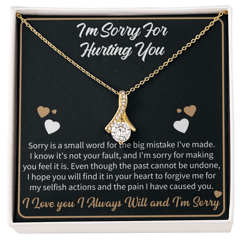 emotional jewelry gift saying sorry for hurting you with genuine remorse