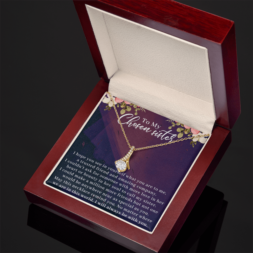 special occasion necklace gift for a chosen sister or close friend