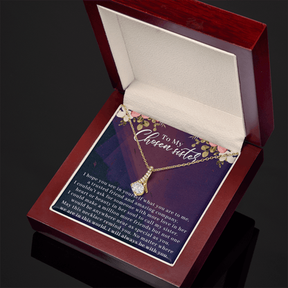 special occasion necklace gift for a chosen sister or close friend