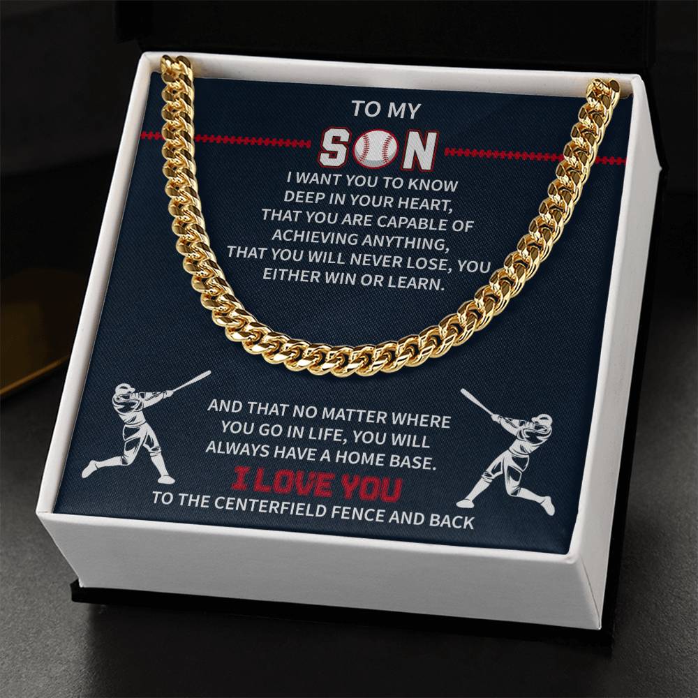 sports jewelry gift for baseball player son