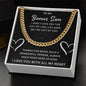 Giftsignature necklace symbolizing love and appreciation for a stepson or bonus son