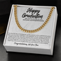 stylish cuban chain necklace suitable for graduation celebrations