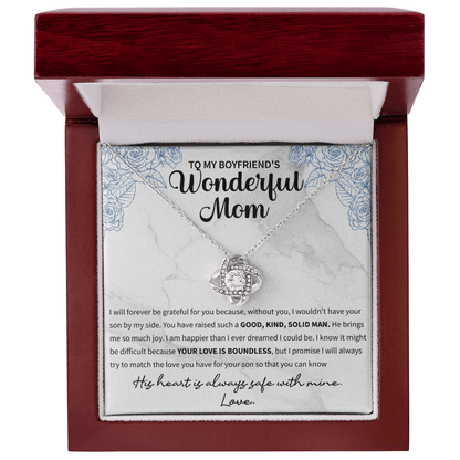 To my boyfriend's wonderful mom Love Knot Necklace - Beauty Belliss