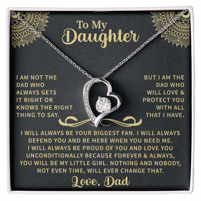 To my Daughter Forever Love Necklace - Beauty Belliss