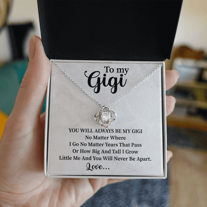 To my Gigi Love Knot Necklace - Beauty Belliss