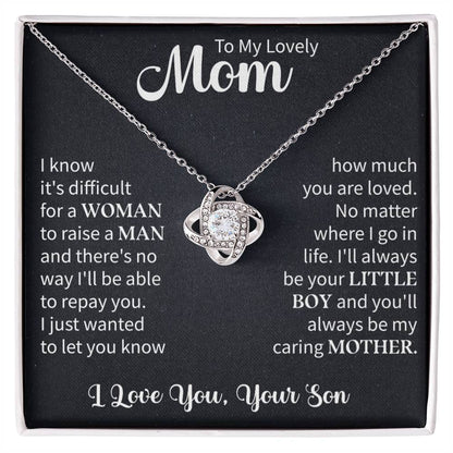 To my mom Love Knot Necklace - Beauty Belliss