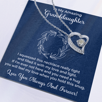 Valentine’s necklace gift from grandparents expressing affection and care