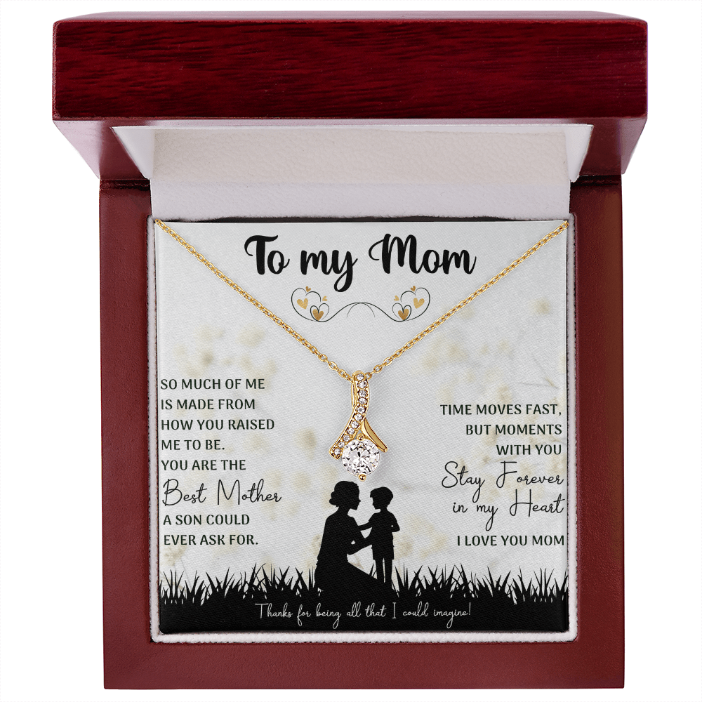 You Are The Best Mother Alluring Beauty Necklace, Mom Necklace, Mom Birthday Gift, Mother's Day Gifts - Beauty Belliss