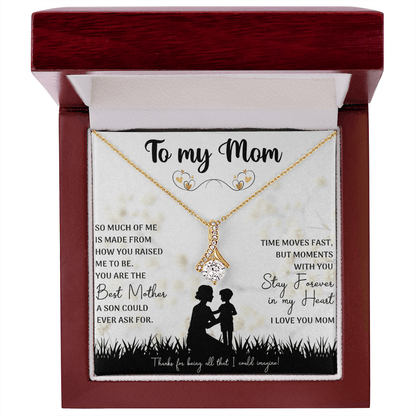 You Are The Best Mother Alluring Beauty Necklace, Mom Necklace, Mom Birthday Gift, Mother's Day Gifts - Beauty Belliss