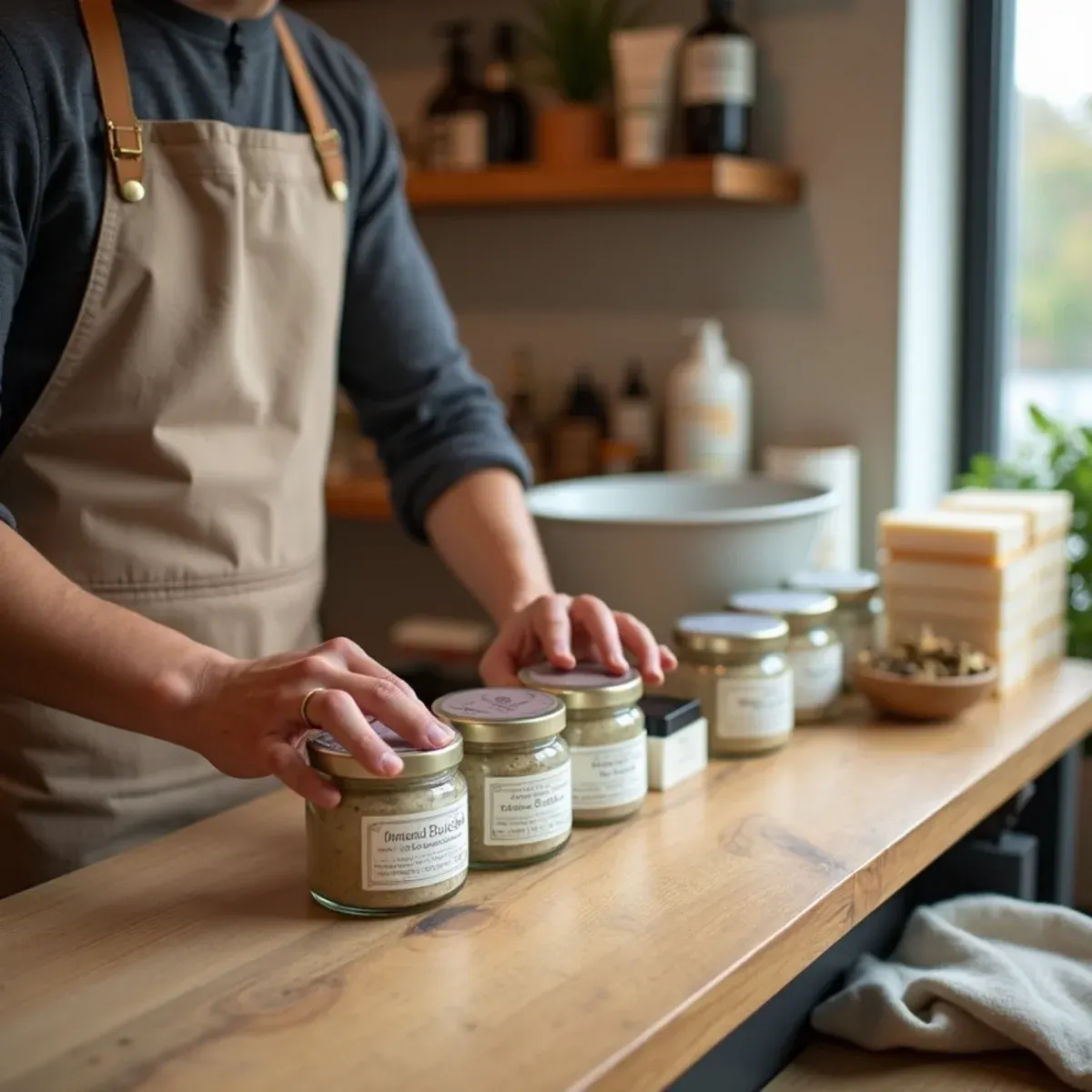 Health and wellness products supplier in Warren, Michigan preparing body care and self-care items for a retail order