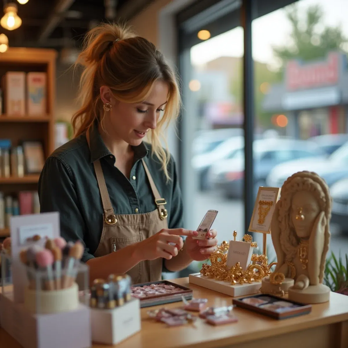 Beauty product supplier serving Roseville, Michigan with retail cosmetics and jewelry stock